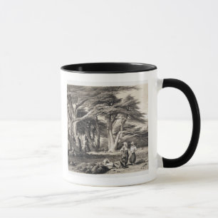 The Cedars of Lebanon, engraved by Freeman (sepia Mug
