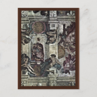 The Ceiling Fresco In The Sistine Chapel Genesis M Postcard