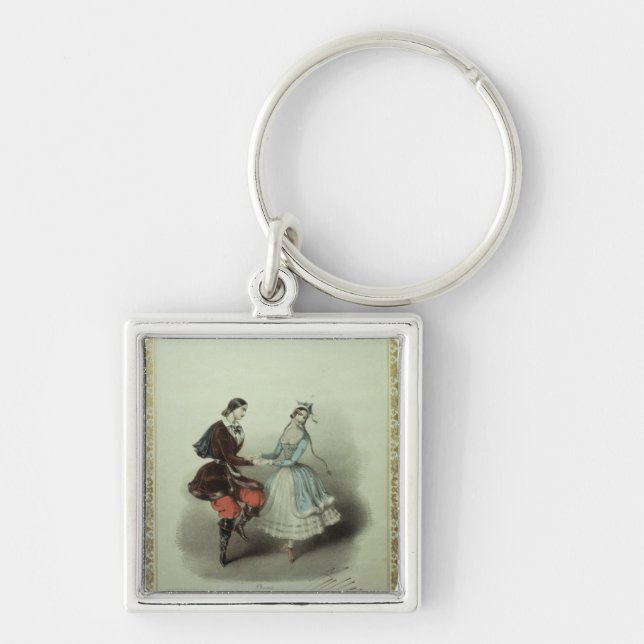 The Celebrated Polka, song sheet, 1840 Key Ring (Front)