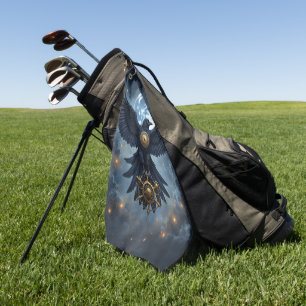 The Celestial Crow. Golf Towel