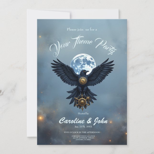 The Celestial Crow.  Invitation (Front)