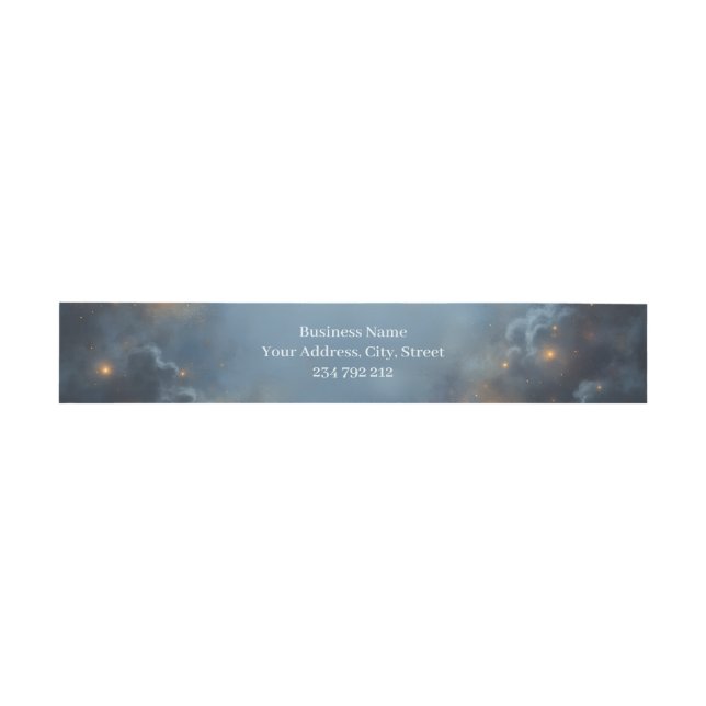 The Celestial Crow.  Invitation Belly Band (Flat)