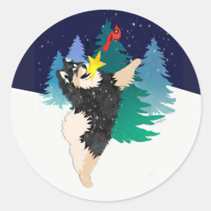 The Celestial Finnish Lapphund stickers