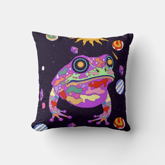 The Celestial Frog Cushion (Front)