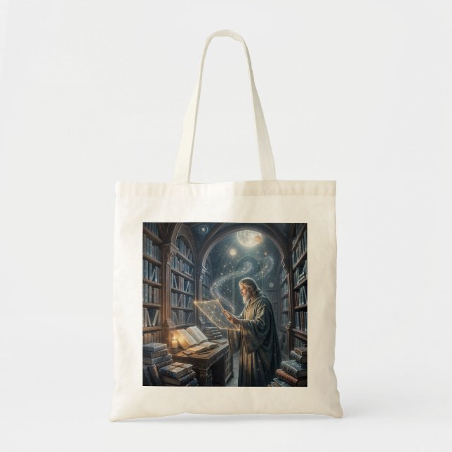 The Celestial Library - a Perfect Bag for Stories (Front)