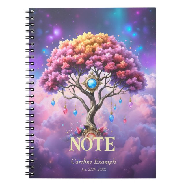 The Celestial Tree of Becoming.  Notebook (Front)