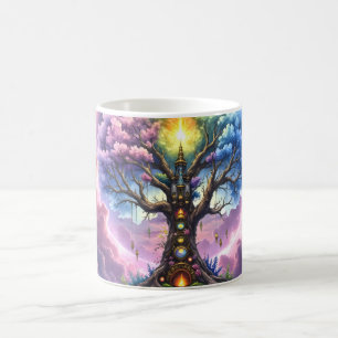 The Celestial Tree of Eternal Realms Coffee Mug