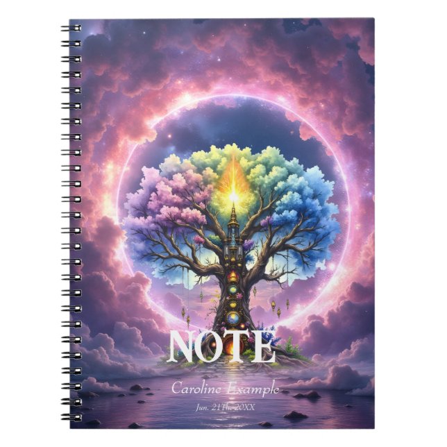 The Celestial Tree of Eternal Realms Notebook (Front)