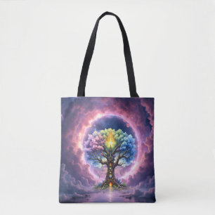 The Celestial Tree of Eternal Realms Tote Bag