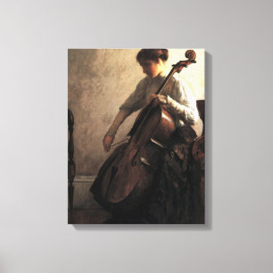 The Cellist (by Joseph DeCamp) Canvas Print