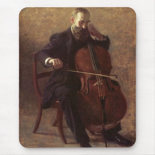 The Cello Player Mouse Mat (Front)