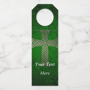 The celtic cross bottle tag