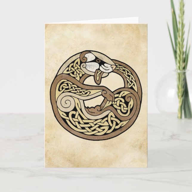 The Celtic Ferret Card (Front)