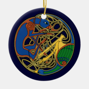 The Celtic Hound & Bird Ornament