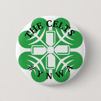 THE CELTS PIN BADGE #YNWA SHAMROCK CROSS MOTIF