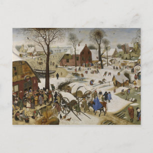 The Census at Bethlehem (by Pieter Bruegel) Postcard