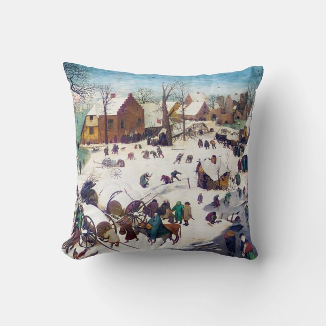 The Census at Bethlehem, Pieter Bruegel Cushion (Front)