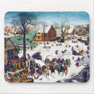The Census at Bethlehem, Pieter Bruegel Mouse Mat