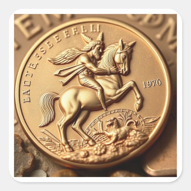 The “CENTaur" Square Sticker (Front)