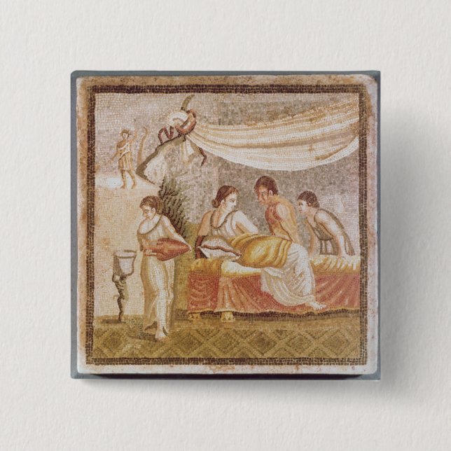 The Centocelle Mosaic 15 Cm Square Badge (Front)