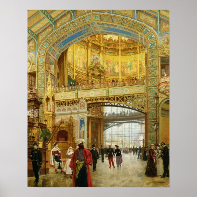 The Central Dome of the Universal Exhibition Poster (Front)