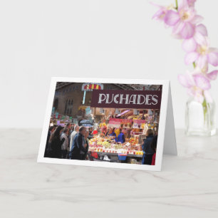 The Central Market of Valencia, Spain Card