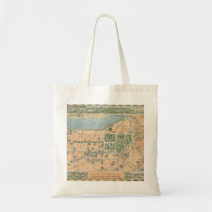 The central part of Boston, Massachusetts map Tote Bag