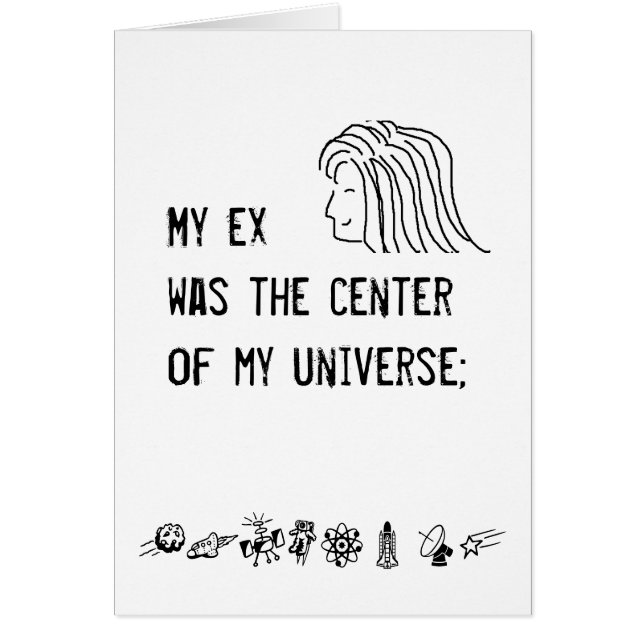 The centre of my universe - card (Front)