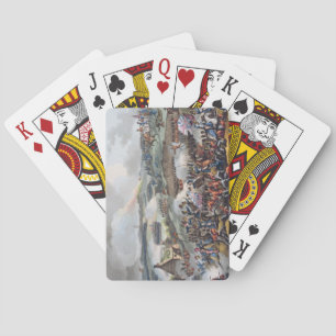 The Centre of the British Army in Action at the Ba Playing Cards