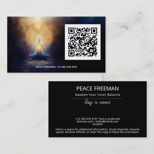 The Centre Within | Mindful Stillness Business Card (Front/Back)
