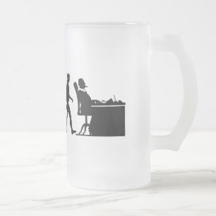 The CEO VP company President Boss Mens Work Frosted Glass Beer Mug