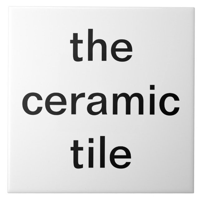 the ceramic tile (Front)