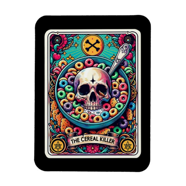 The Cereal Killer Tarot Card Magnet (Vertical)