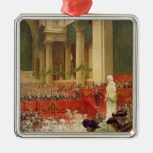 The Ceremony at the Pantheon Metal Tree Decoration