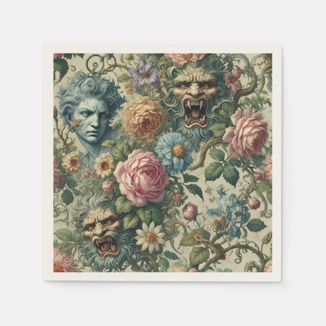 The Cerulean Muse – Gothic Victorian Napkin (Front)