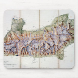 The Chain of Mont Blanc, from an actual survey in Mouse Mat