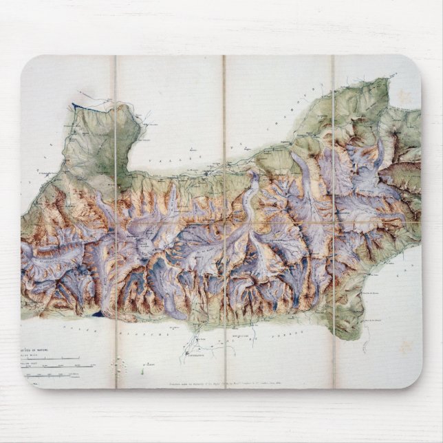 The Chain of Mont Blanc, from an actual survey in Mouse Mat (Front)