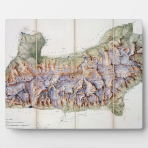 The Chain of Mont Blanc, from an actual survey in Plaque
