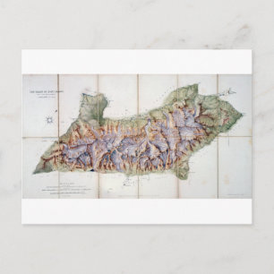 The Chain of Mont Blanc, from an actual survey in Postcard