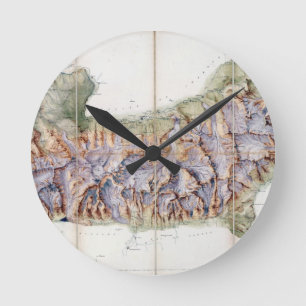 The Chain of Mont Blanc, from an actual survey in Round Clock