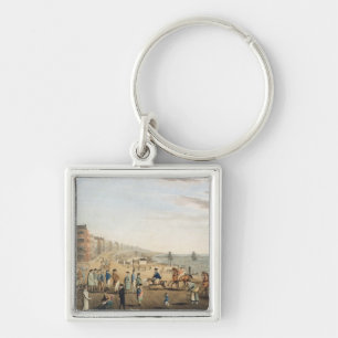 The Chain Pier at Brighton with Characters (etchin Key Ring