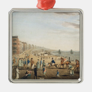 The Chain Pier at Brighton with Characters (etchin Metal Tree Decoration