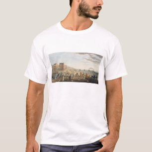 The Chain Pier at Brighton with Characters (etchin T-Shirt