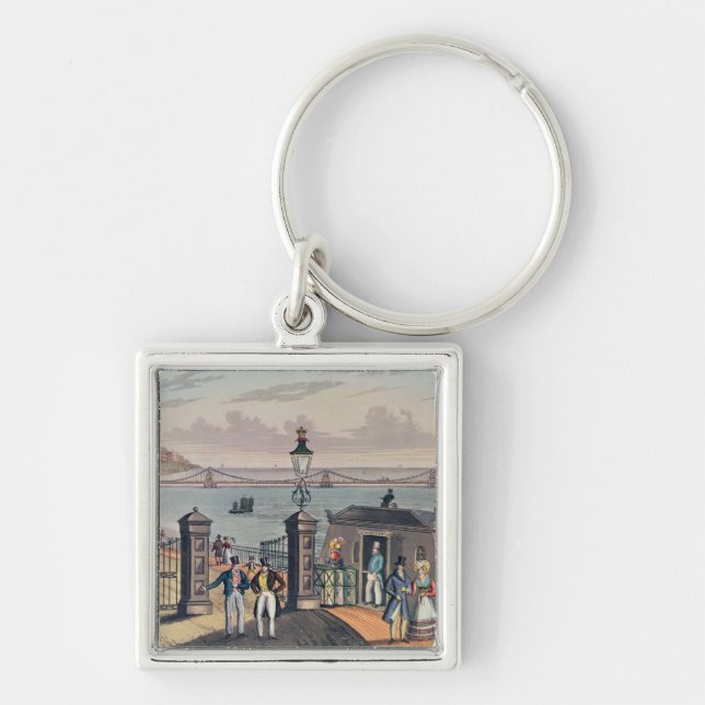 The Chain Pier on the front at Brighton Key Ring (Front)
