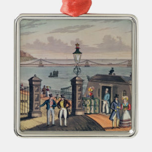 The Chain Pier on the front at Brighton Metal Tree Decoration