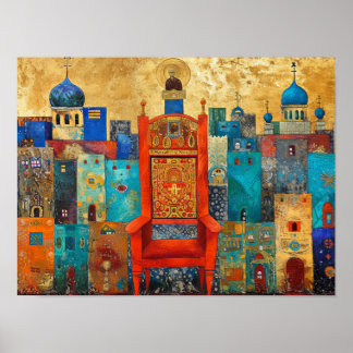 The Chair of Saint Peter Poster