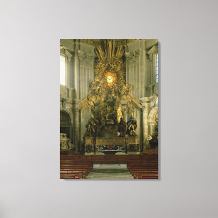 The chair of St. Peter, 1665 Canvas Print