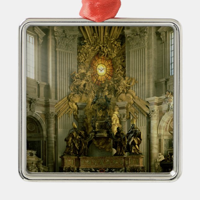 The chair of St. Peter, 1665 Metal Tree Decoration (Front)