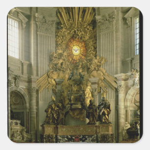The chair of St. Peter, 1665 Square Sticker
