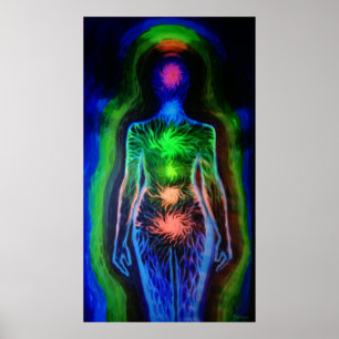 the Chakra light and the aura Poster